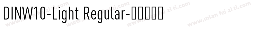DINW10-Light Regular字体转换